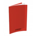 CAHIER PP ROUGE 24X32 96P 5X5 90G PIQURE