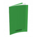 CAHIER PP VERT 24X32 96P 5X5 90G PIQURE