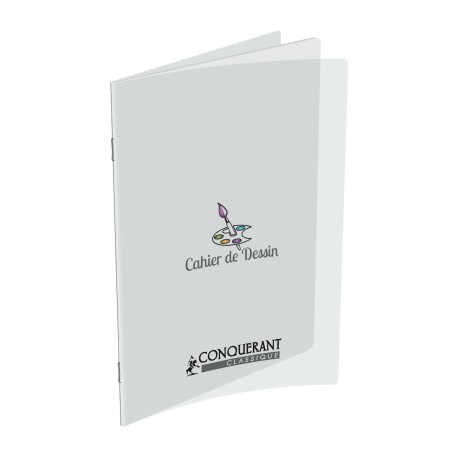 CAHIER DESSIN PP 24X32 96P UNI 90G