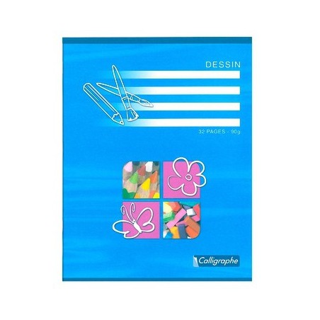 CAHIER DESSIN 17X22 32P UNI 90G