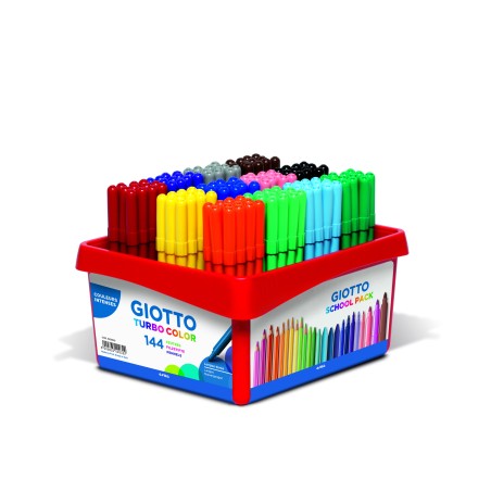 TURBO COLOR CLASSPACK 144 FEUTRES COLORIS ASSORTIS