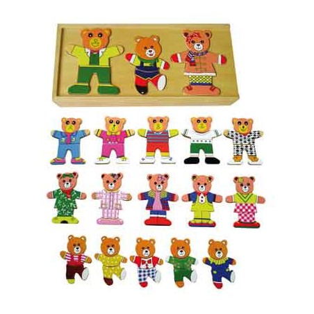 PUZZLE FAMILLE OURS A HABILLER