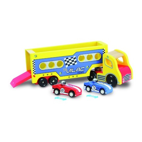 CAMION + 2 VOITURES DE COURSE