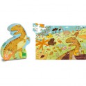 LES DINOSAURES PUZZLE 100 PIECES BOIS