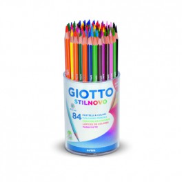 STILNOVO POT 84 CRAYONS COULEURS ASSORTIS