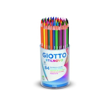 STILNOVO POT 84 CRAYONS COULEURS ASSORTIS