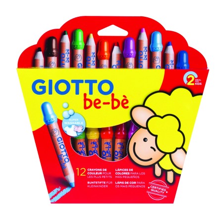 BE-BE 12 CRAYONS COULEURS ASSORTIS
