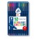 TRIPLUS® BALL 437 M - ETUI CHEVALET STAEDTLER® BOX 10 STYLOS-BILLE POINTE MOYENNE ASSORTIS