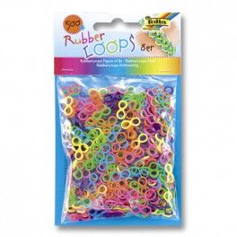 RUBBER LOOPS - SACHET DE 500 PIECES COULEURS ASSORTIES