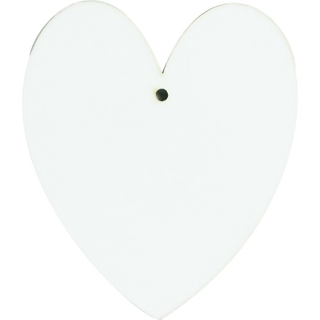 LOT 20 FORMES À DÉCORER COEUR GAMME BLANCHE CARTON