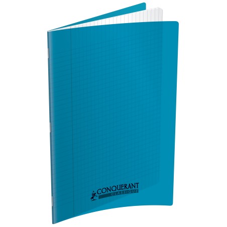 CAHIER PP TURQUOISE 24X32 96P SÉYÈS 90G PIQURE