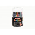 POSCA POT 26 MARQUEURS COLORIS CLASSIQUES