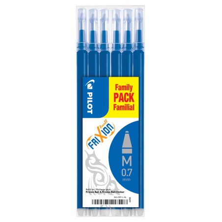 FRIXION BALL / CLICKER 6 RECHARGES BLEU