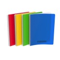 CAHIER PP ASSORTIS 21X29,7 100P 5X5 90G RELIURE INTÉGRALE