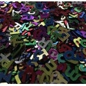POT 120 GR PAILLETTES SEQUINS ALPHABET