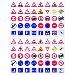 320 GOMMETTES CODE DE LA ROUTE S 4 PLANCHES
