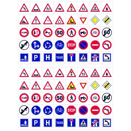 320 GOMMETTES CODE DE LA ROUTE S  4 PLANCHES