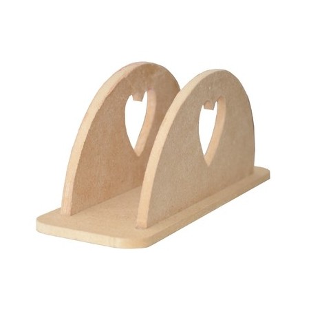 PORTE SERVIETTES MDF - CŒUR