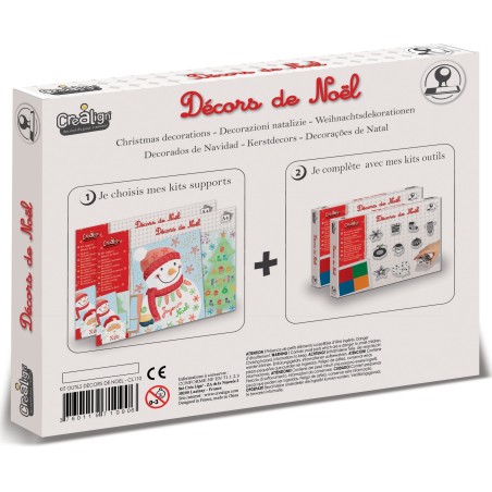 KIT OUTIL TAMPONS DECORS DE NOEL
