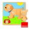 PUZZLE A BOUTONS CHIEN - 4 PIECES GOULA