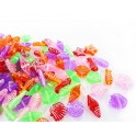 PERLES PLASTIQUES MER 12 À 17MM BOCAL DE 500 PERLES