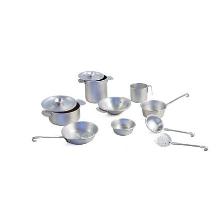 SET 11 CASSEROLES ALUMINIUM USTENSILE DE CUISINE