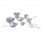 SET 11 CASSEROLES ALUMINIUM USTENSILE DE CUISINE