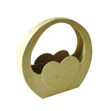PANIER CŒUR CARTON 115X40X120MM