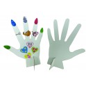 LOT DE 30 PORTE BAGUES CARTON BLANC
