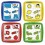 PUZZLES SILHOUETTE COULEURS 6 Pièces plastique souple