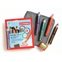 WOODY 4 CRAYONS COLORIS ASSORTIS + 1 CHIFFONNETTE + 1 TC