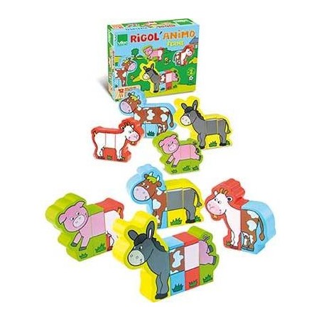 RIGOL ANIMAUX  LA FERME 12 PCS