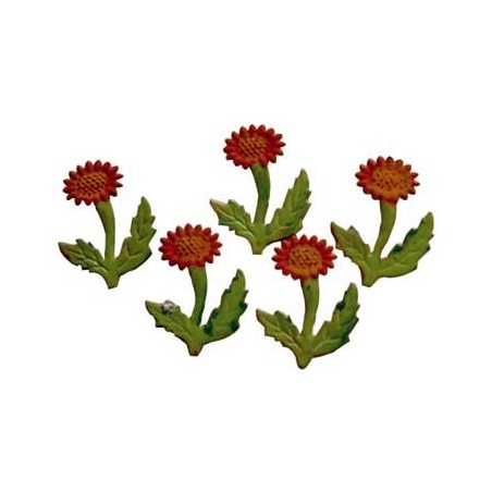 FORMES MINI METAL 5 tournesols 32mm