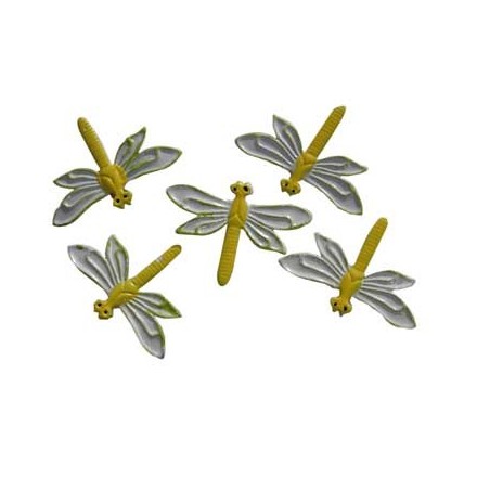 FORMES MINI METAL 5 libellules 32mm
