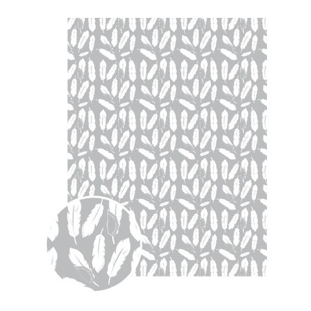 PQT 10 FEUILLLES GLUEPATCH PLUMES 30X40MM