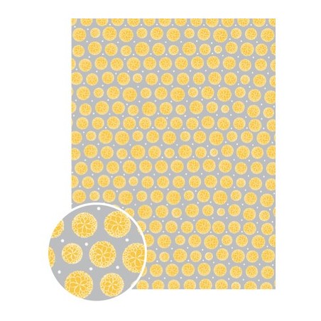 PQT 10 FEUILLLES GLUEPATCH PIVOINE JAUNE 30X40MM