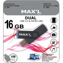 CLÉ USB 3.0 DUAL MICRO USB + USB 16 Go