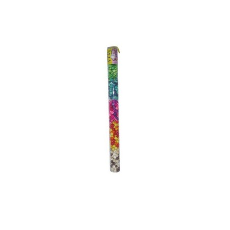 PERLES BOIS ASS. TUBE 60cm 400g env.