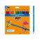 TROPICOLORS 24 CRAYONS COULEURS COLORIS ASSORTIS