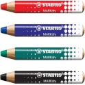 MARKDRY 4 CRAYONS COLORIS ASSORTIS + 1 CHIFFONNETTE + 1 TC