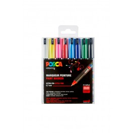 POSCA PC-1MR 8 MARQUEURS COLORIS ASSORTIS