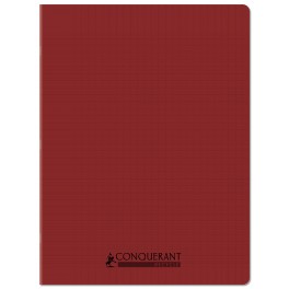 CAHIER PP RECYCLÉ 24X32 96P ROUGE