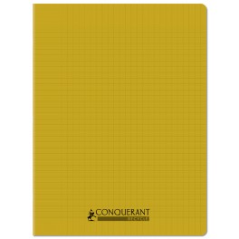 CAHIER PP RECYCLÉ 24X32 96P SÉYÈS JAUNE