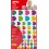 624 GOMMETTES CŒURS TAILLES ET COLORIS VIVES ASSORTIS