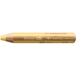 WOODY 1 CRAYON COLORIS JAUNE PASTEL