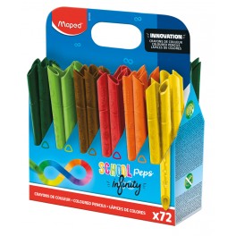 SCHOOL'PEPS INFINITY POT DE 72 CRAYONS DE COULEURS ASSORTIS