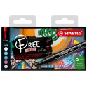 FREE ACRYLIC T300 5 MARQUEURS COLORIS ASSORTIS SET 1 CANDY