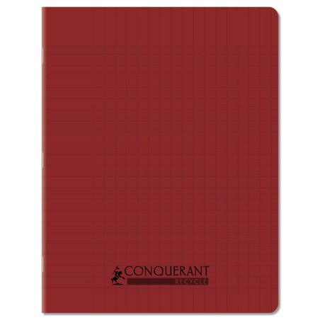 CAHIER PP RECYCLÉ 17X22 96P SÉYÈS ROUGE