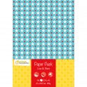 96F PAPIER IMPRIMES 21X29,7CM MOTIFS COEURS ET ETOILES