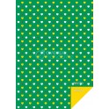 96F PAPIER IMPRIMES 21X29,7CM MOTIFS COEURS ET ETOILES